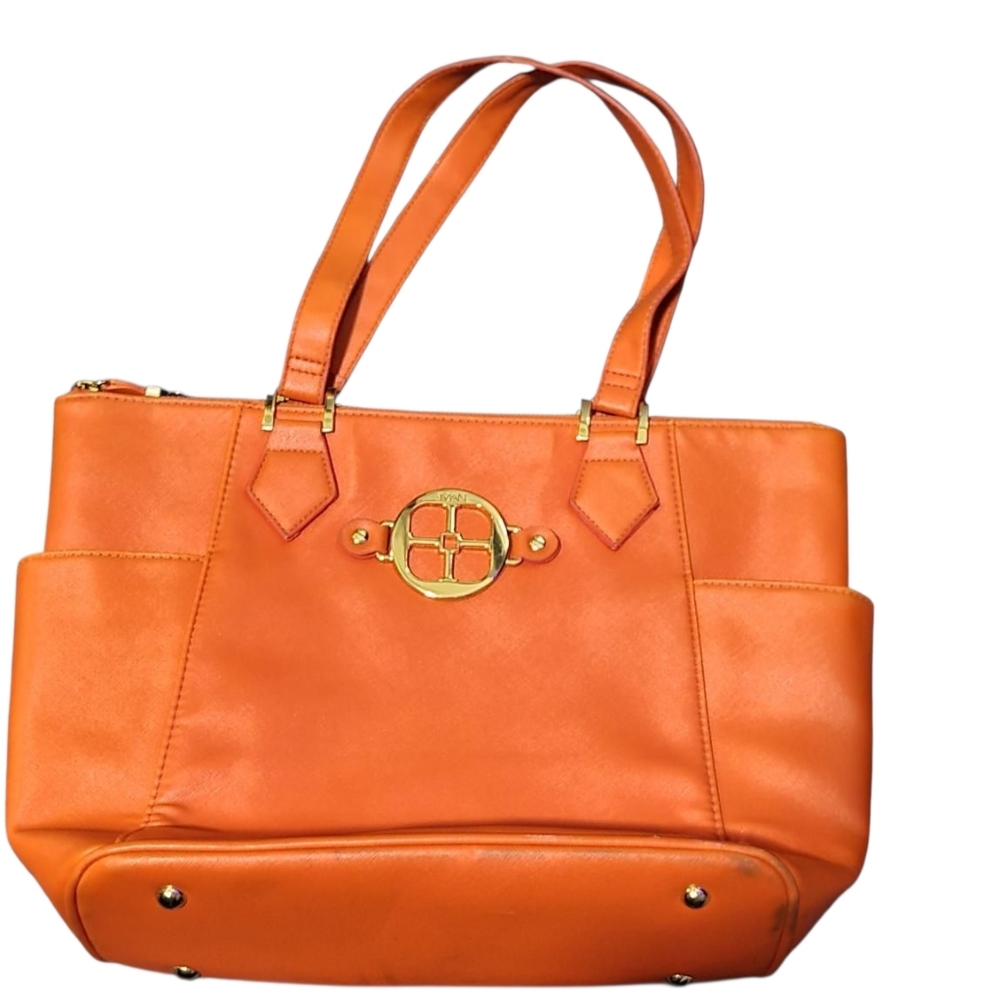 IMAN Bright Orange Tote Bag - Picture 3 of 13